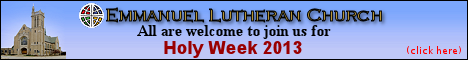 ELC, Rockford IL - Join us for Holy Week 2013