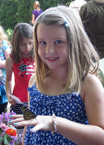 Girl at September 11, 2011, Butterfly Release, ELC Rockford IL